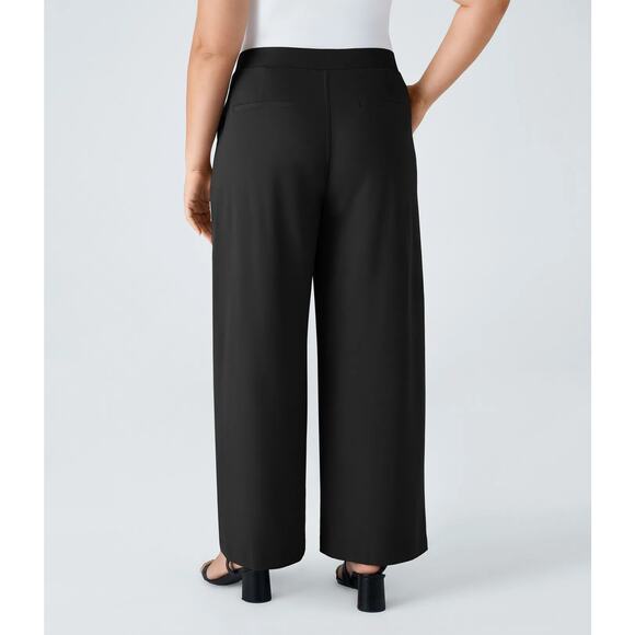 Halara Women's Black Flex High Waisted Pocket trouser Pants Size XL - Picture 2 of 10